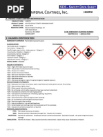 Lacquer Thinner Safety Data Sheet | PDF | Toxicity | Dangerous Goods