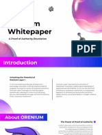 Orenium Whitepaper