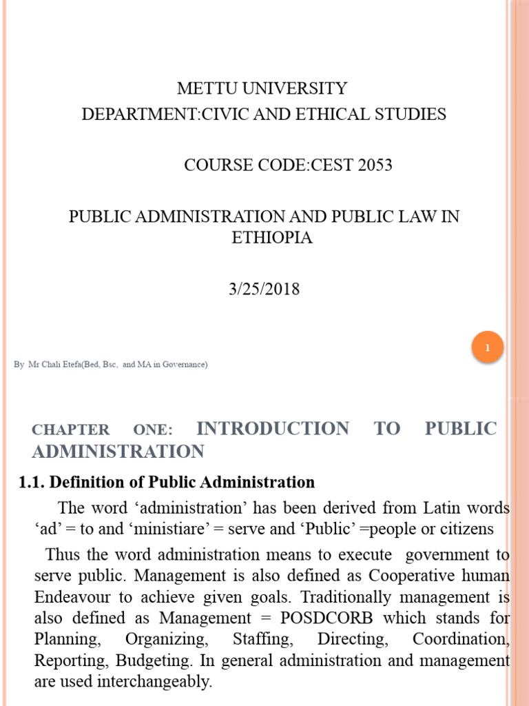 Introduction To Public Administration An | PDF | Administrative Law ...