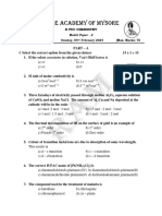 Chemistry Model Paper 2 (23-24)