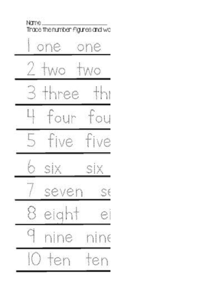 Number With Names | PDF