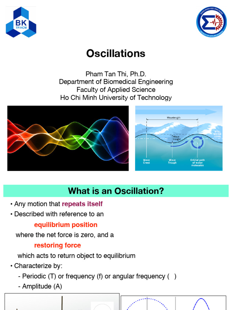 1 OscillationWave | PDF | Oscillation | Force