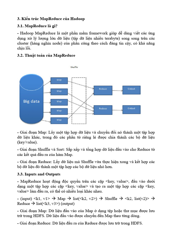 Kiến trúc MapReduce của Hadoop | PDF