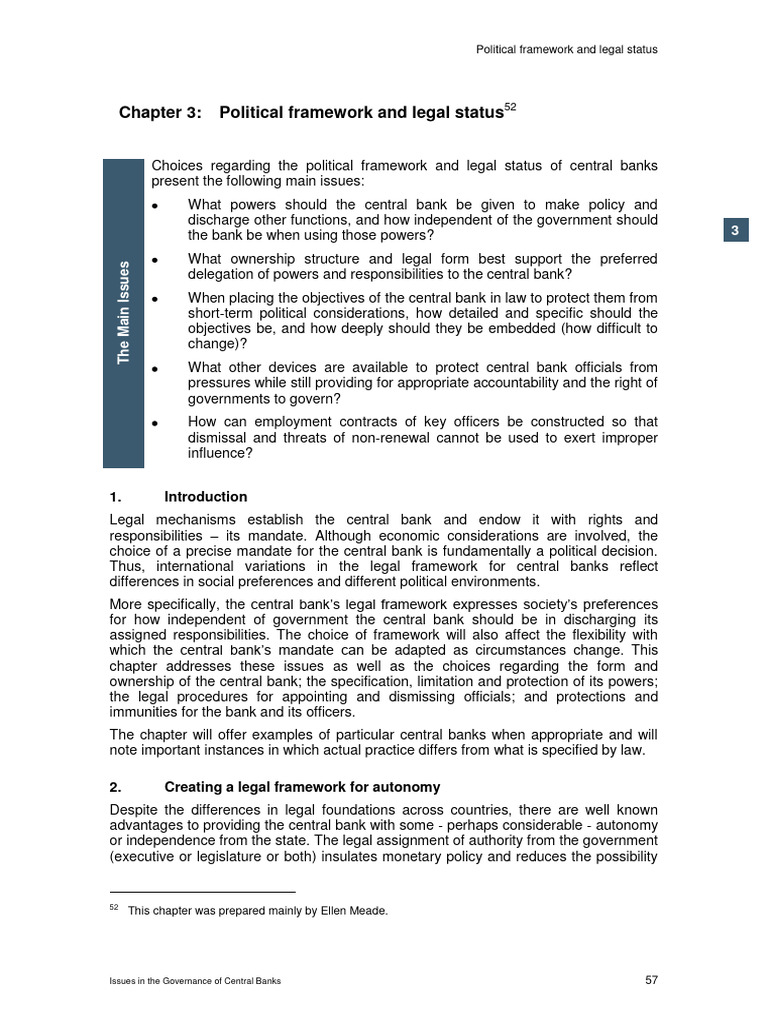 Governance of Central Banks' Autonomy | PDF | European Central Bank ...
