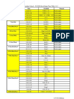 F6 Mock Exam Time Table 1112