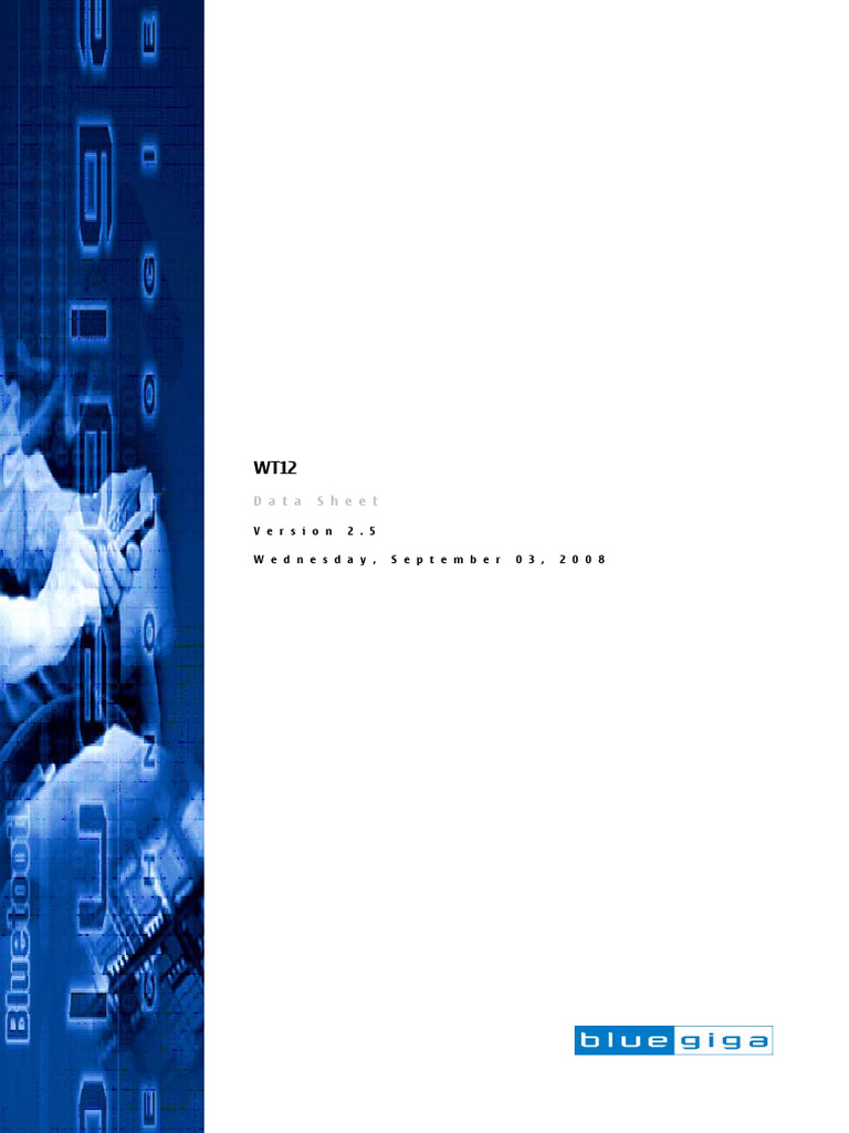 WT12 | PDF | Microcontroller | Bluetooth
