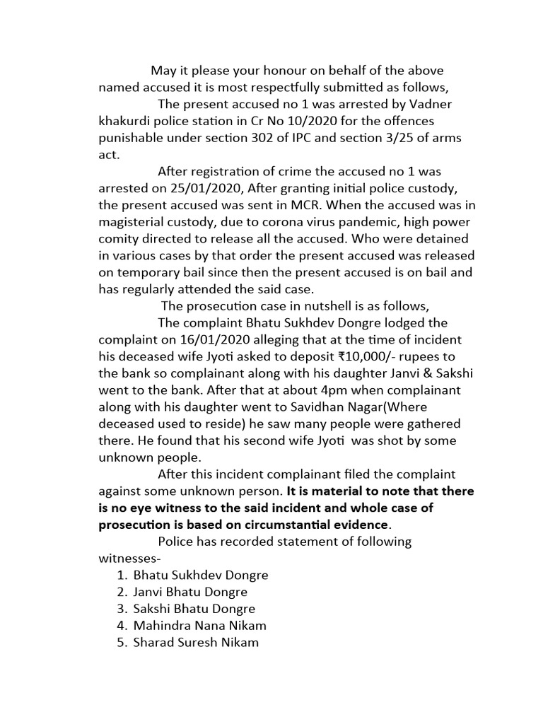 is-no-eye-witness-to-the-said-incident-and-whole-case-of-prosecution-is