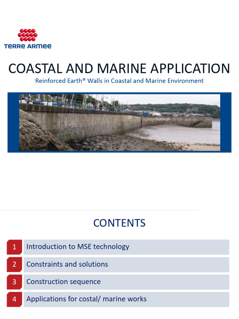 9) Reinforced Earth - Coastal Marine Environment | PDF