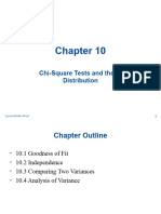 Chi-Square Tests and F-Distribution