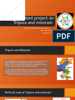 Art Integrated Project On Tripura and Mizoram: Ek Bharat Shreshtha Bharat' Abhiyan. 2023 - 2024 Session by Sanjna 12 (I)