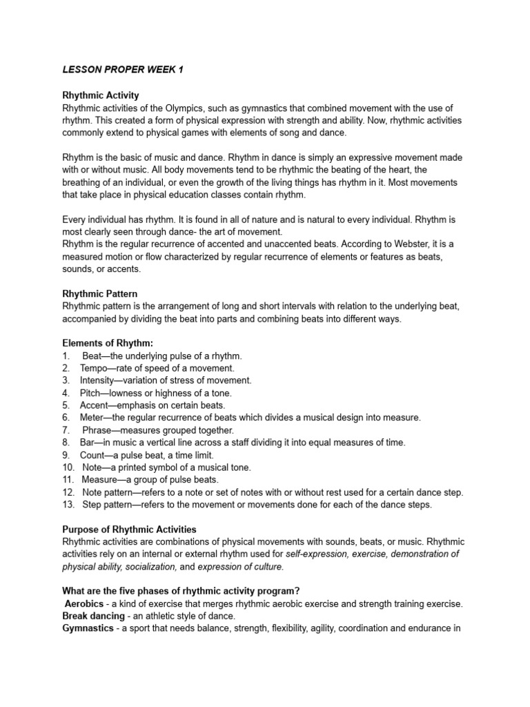 Pe 2 Folk Dance And Rhythmic Activities Pdf Rhythm Dances