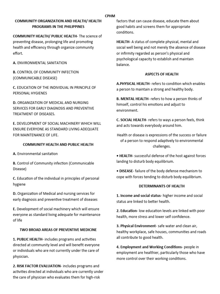 Community Organization and Health | PDF | Health Care | Hospital