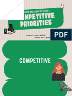 CBME1 Competitive Priorities