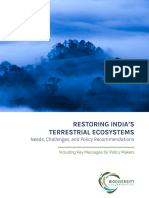 Restoring India'S Terrestrial Ecosystems: Needs, Challenges, and Policy Recommendations