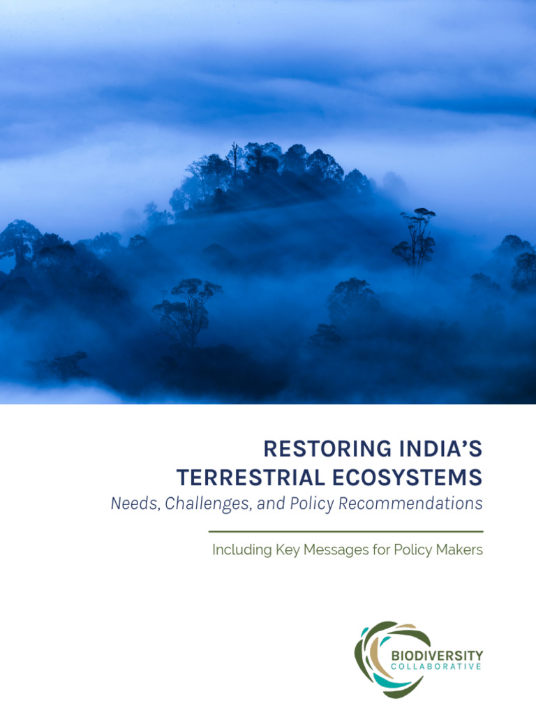 Restoring India's Terrestrial Ecosystems | PDF | Restoration Ecology ...
