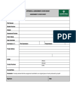 Assessment Cover Sheet