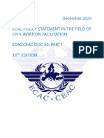ECAC-Doc 30 Part I Facilitation 13th Edition 13 Dec 2023