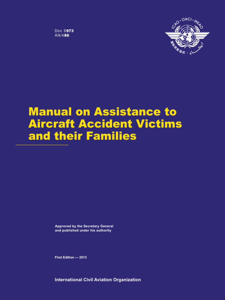 ICAO Manual on Aircraft Accident Support | PDF | Aviation Accidents And ...