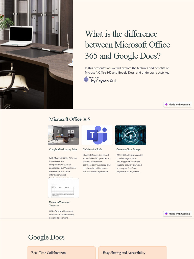 What is the Difference Between Microsoft Office 365 and Google Docs ...