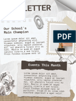 Brown Vintage Paper Newsletter School