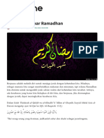 Renungan Sabar Ramadhan - NU Online