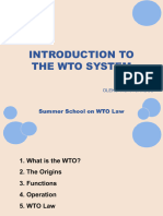 Lecture 1. Introduction To The WTO System