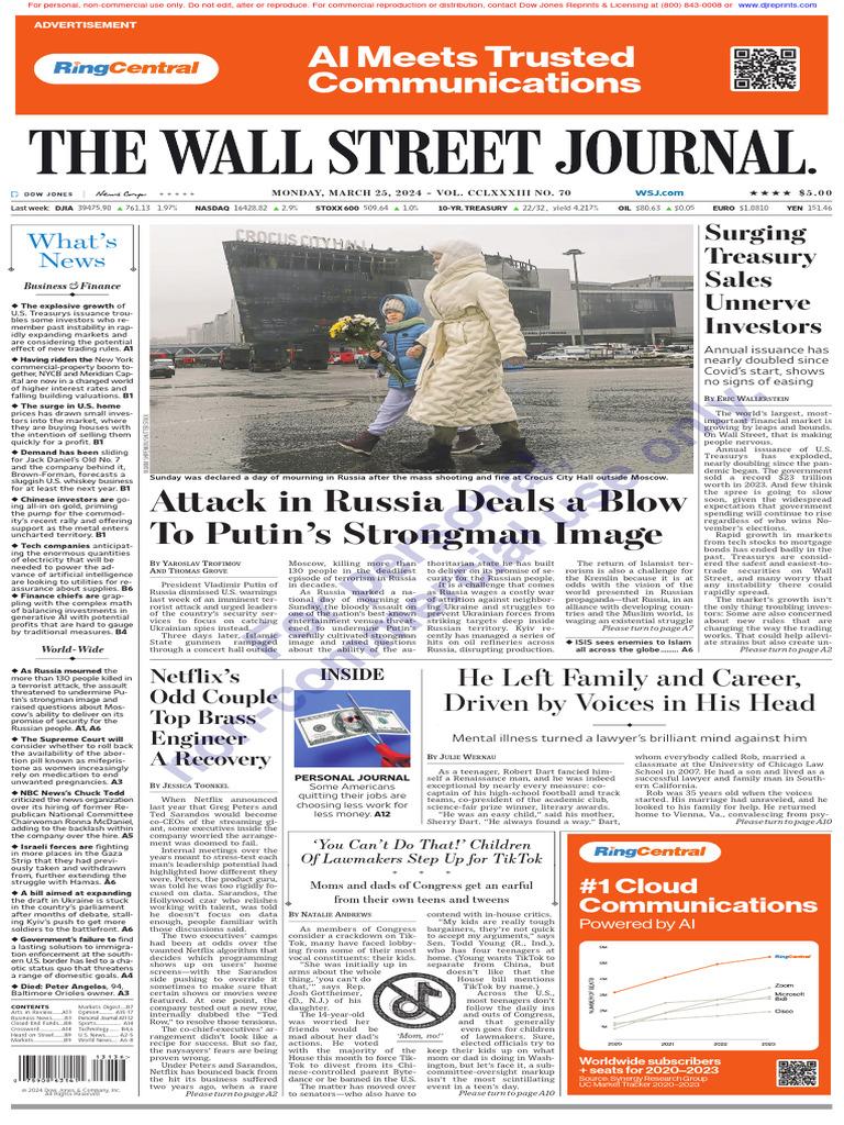 Wallstreetjournal 20240325 TheWallStreetJournal | PDF
