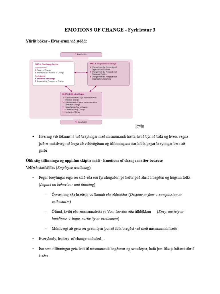 F3 - Emotions of Change | PDF