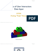 L02 Elements of User Interaction Data Input