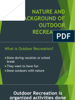Nature and Background of Outdoor Recreation