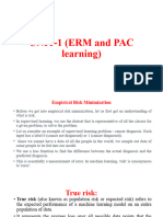 UNIT1 ERM and PAC Learning