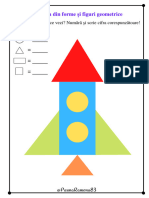 Racheta Din Figuri Geometrice - Fișe de Lucru