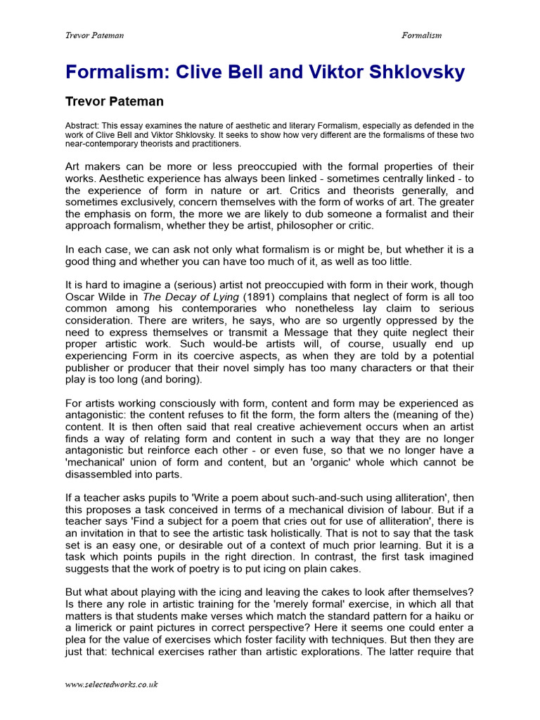 Formalism | PDF