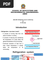 EBE 2505 Refrigeration and Air Conditioning 2022 Part One