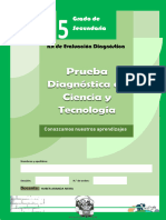 5º Prueba Diagnóstica de Ciencia y Tecnología - 20241