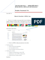 Ficha de Exercícios - 1