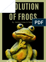 Black Green Modern Frog Poster