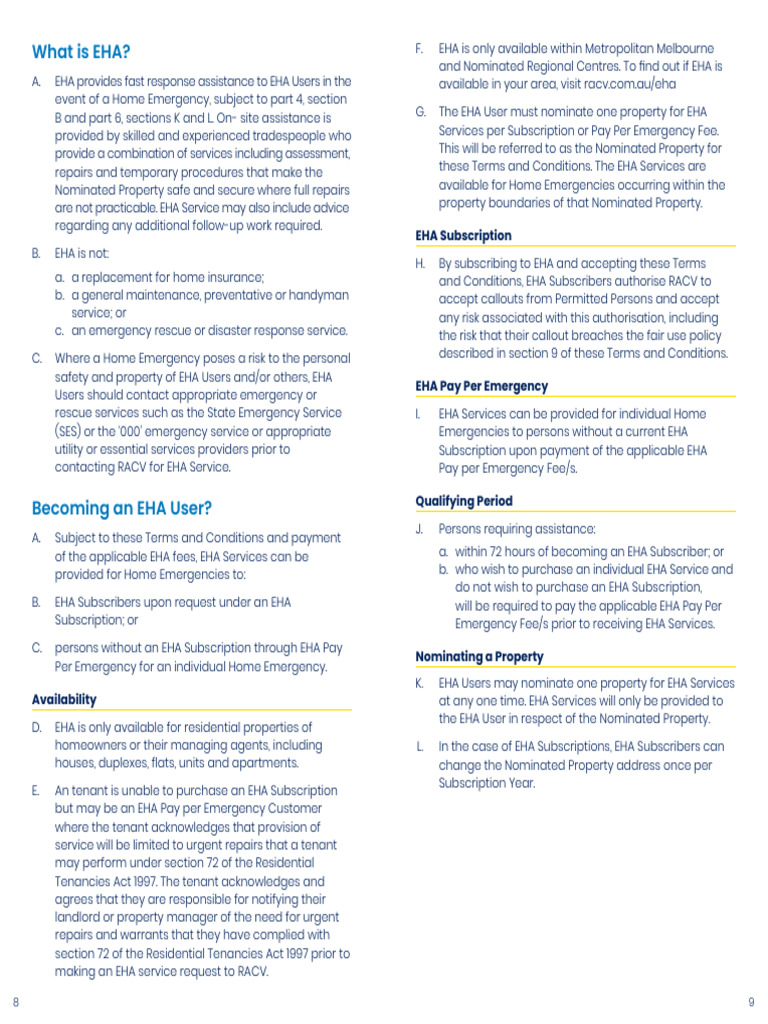 Emergency Home Assist Terms and Conditions Current 5 PDF Leasehold