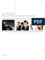 Great Expectations for the Mobile Web