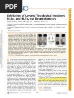 Exfoliation of Layered Topological Insulators