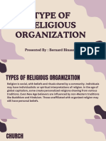 Type of Religious Organization