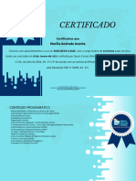 Marília Andrade Certificado