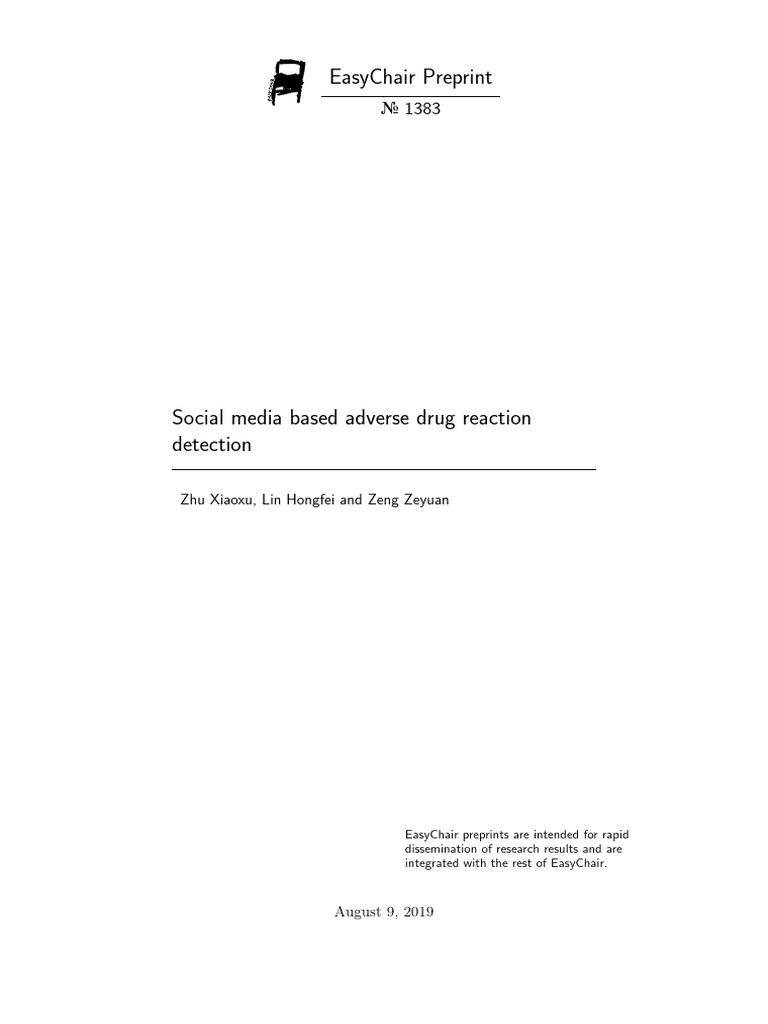 Social Media Drug Reaction Detection | PDF | Artificial Neural Network ...