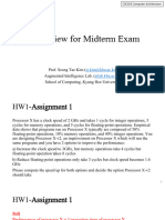 Computer Architecture - 09 - Review For Midterm