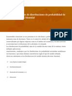 Modelos Especiales de Distribuciones de Probabilidad de Variable Discreta Binomial