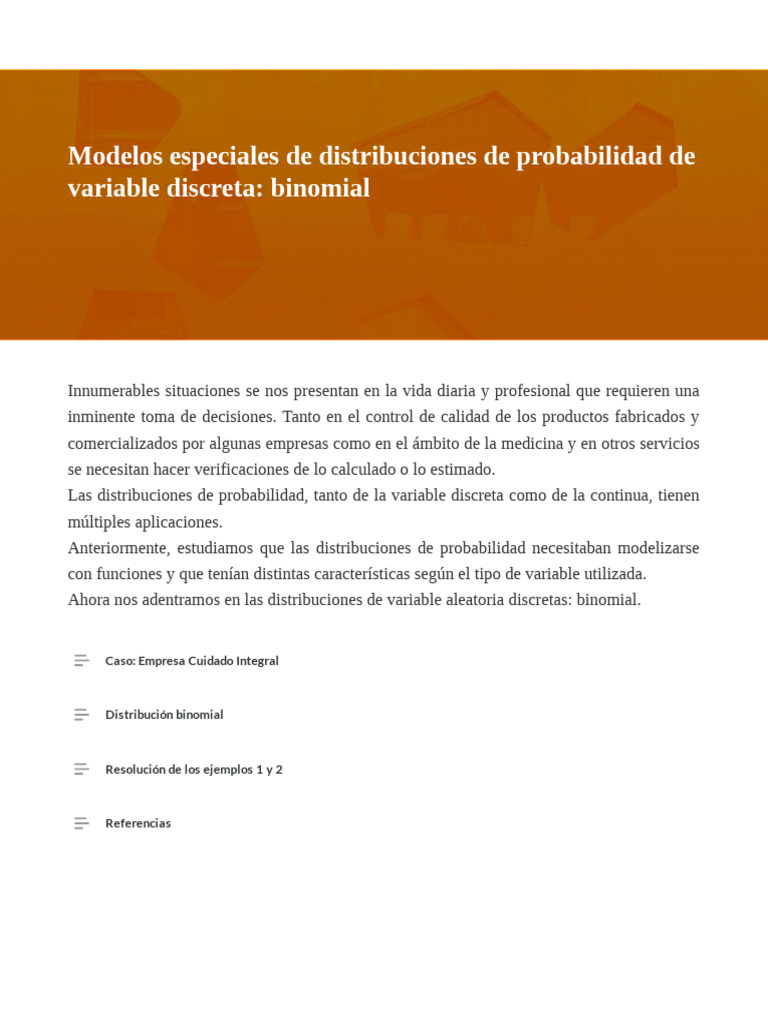 Modelos especiales de distribuciones de probabilidad de variable
