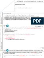 Lezione05 - Sistemi Di Equazioni Algebriche Non Lineari