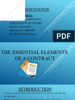 The Essential Elements of A Contract