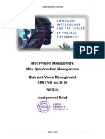 119 - Risk and Value Management - Assessment Brief 2023-24
