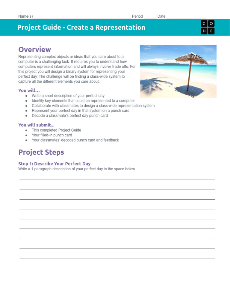 Perfect Day Representation Project Guide | PDF | Computing